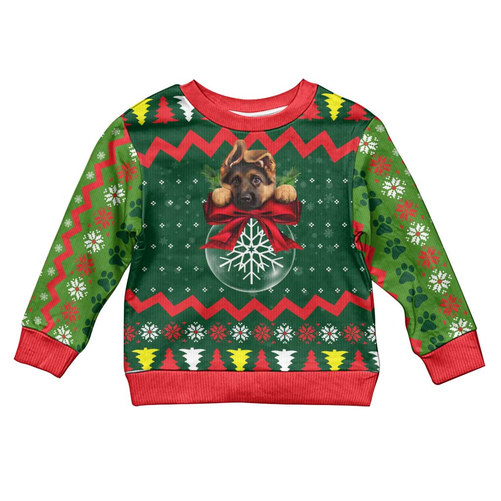 German Shepherd Ornament Christmas Kid Ugly Christmas Sweater Xmas Holiday Patterns - Wonder Print Shop