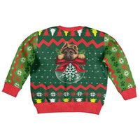 German Shepherd Ornament Christmas Kid Ugly Christmas Sweater Xmas Holiday Patterns - Wonder Print Shop