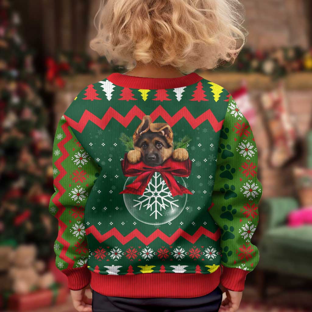 German Shepherd Ornament Christmas Kid Ugly Christmas Sweater Xmas Holiday Patterns - Wonder Print Shop