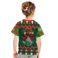 German Shepherd Ornament Christmas Kid T Shirt Xmas Holiday Patterns - Wonder Print Shop