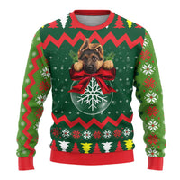 German Shepherd Ornament Christmas Ugly Christmas Sweater Xmas Holiday Patterns - Wonder Print Shop