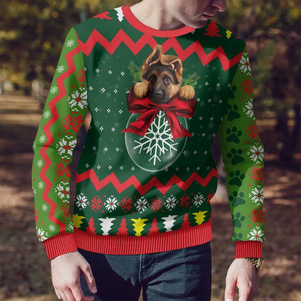 German Shepherd Ornament Christmas Ugly Christmas Sweater Xmas Holiday Patterns - Wonder Print Shop