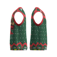 German Shepherd Ornament Christmas Knitted V-Neck Vest Xmas Holiday Patterns - Wonder Print Shop