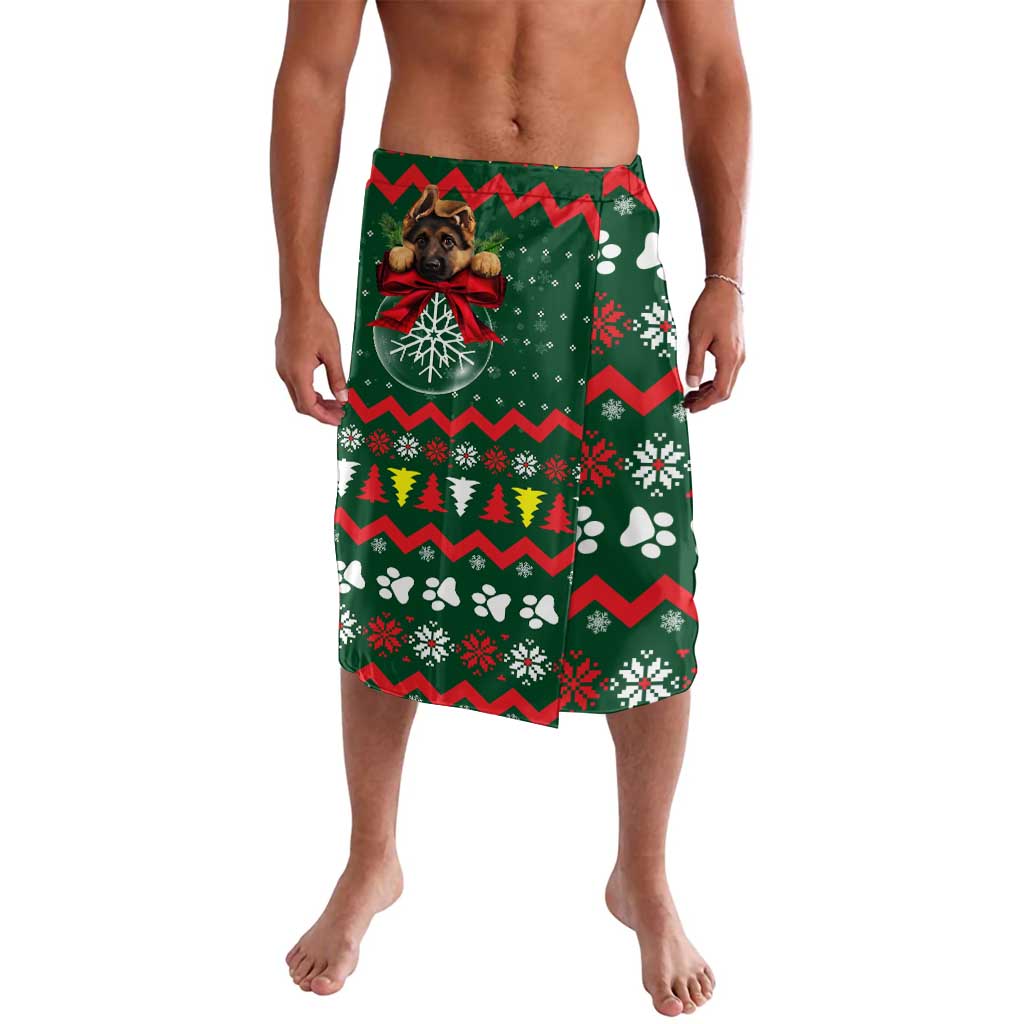 German Shepherd Ornament Christmas Lavalava Xmas Holiday Patterns - Wonder Print Shop