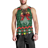 German Shepherd Ornament Christmas Men Tank Top Xmas Holiday Patterns - Wonder Print Shop