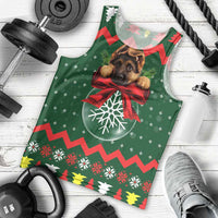 German Shepherd Ornament Christmas Men Tank Top Xmas Holiday Patterns - Wonder Print Shop