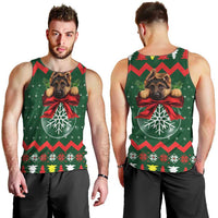 German Shepherd Ornament Christmas Men Tank Top Xmas Holiday Patterns - Wonder Print Shop