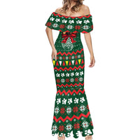 German Shepherd Ornament Christmas Mermaid Dress Xmas Holiday Patterns - Wonder Print Shop
