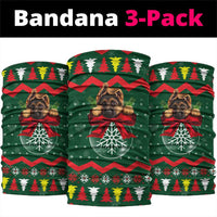 German Shepherd Ornament Christmas Neck Gaiter Xmas Holiday Patterns - Wonder Print Shop