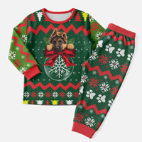 German Shepherd Ornament Christmas Pajama Set Xmas Holiday Patterns - Wonder Print Shop