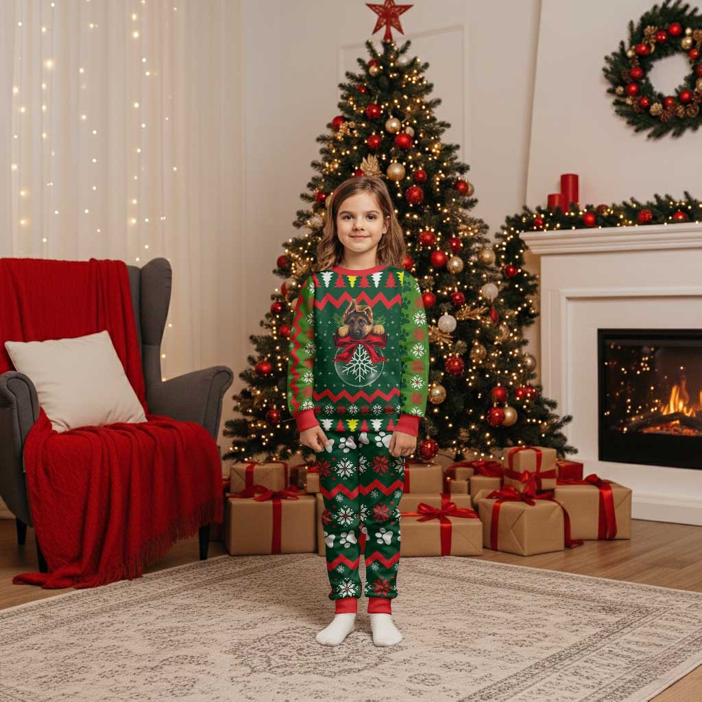 German Shepherd Ornament Christmas Pajama Set Xmas Holiday Patterns - Wonder Print Shop