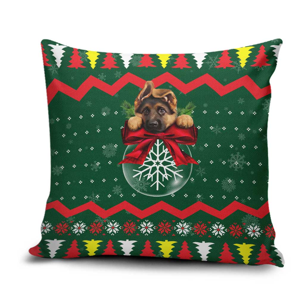 German Shepherd Ornament Christmas Pillow Cover Xmas Holiday Patterns - Wonder Print Shop