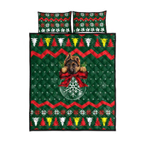 German Shepherd Ornament Christmas Quilt Bed Set Xmas Holiday Patterns - Wonder Print Shop