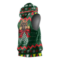 German Shepherd Ornament Christmas Sleeveless Hoodie Xmas Holiday Patterns - Wonder Print Shop