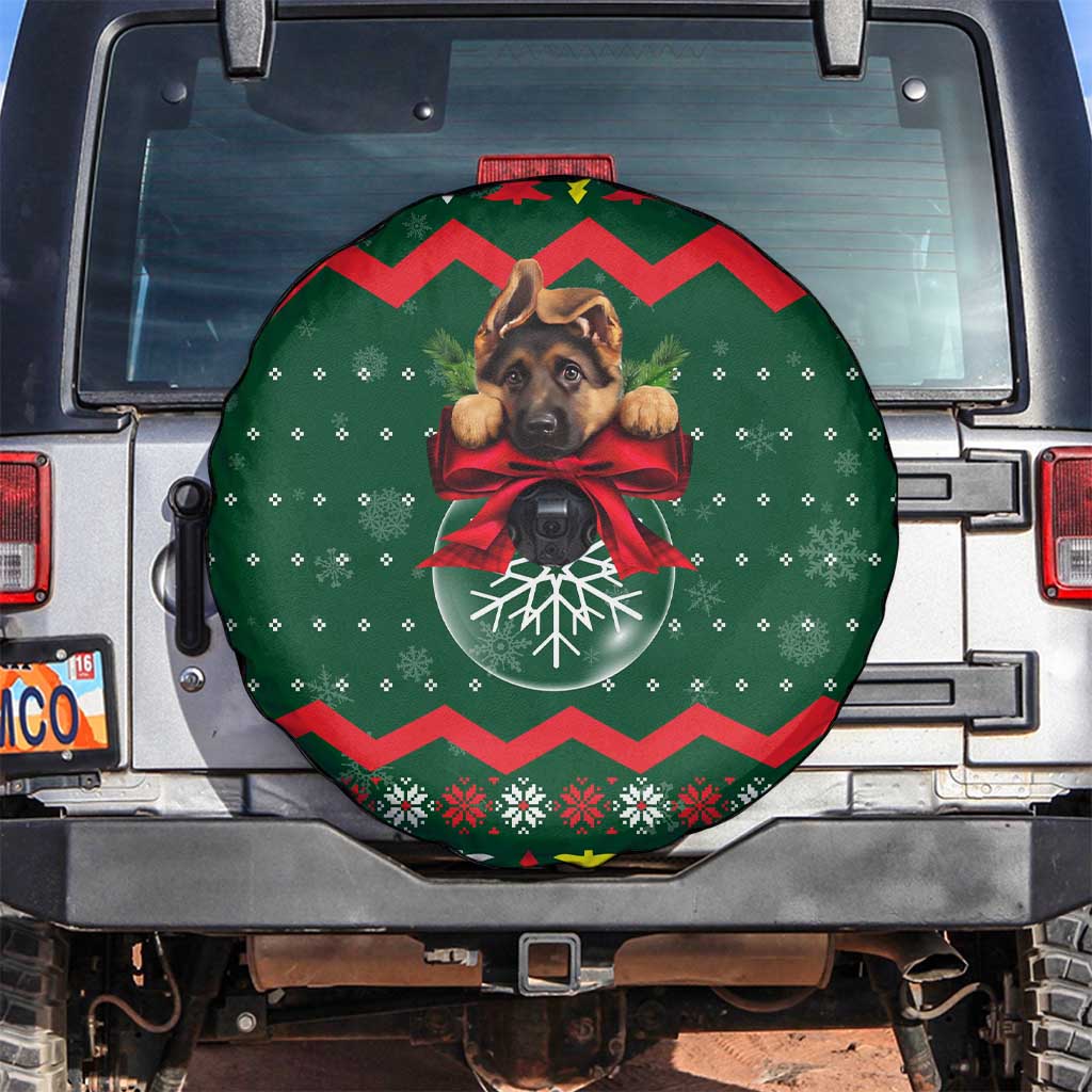 German Shepherd Ornament Christmas Spare Tire Cover Xmas Holiday Patterns - Wonder Print Shop