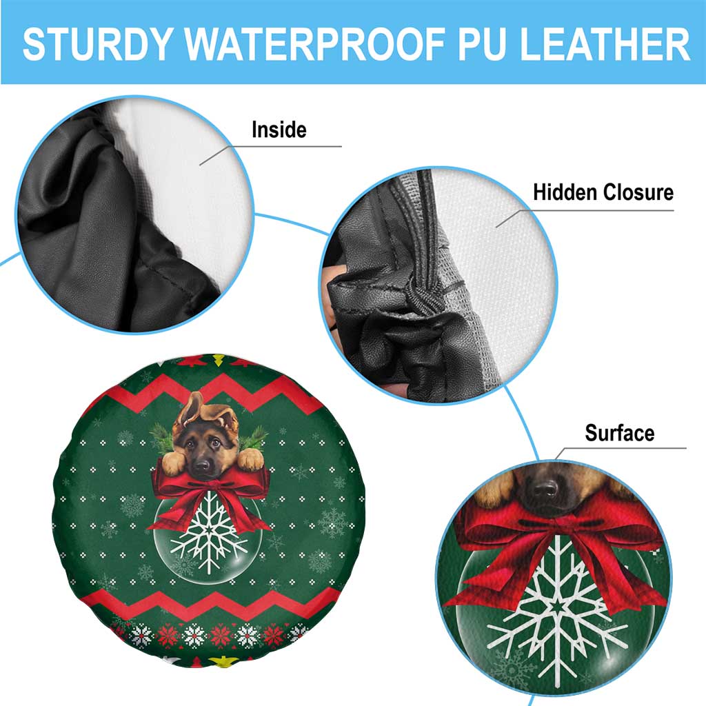 German Shepherd Ornament Christmas Spare Tire Cover Xmas Holiday Patterns - Wonder Print Shop