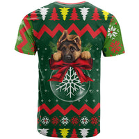 German Shepherd Ornament Christmas T Shirt Xmas Holiday Patterns - Wonder Print Shop
