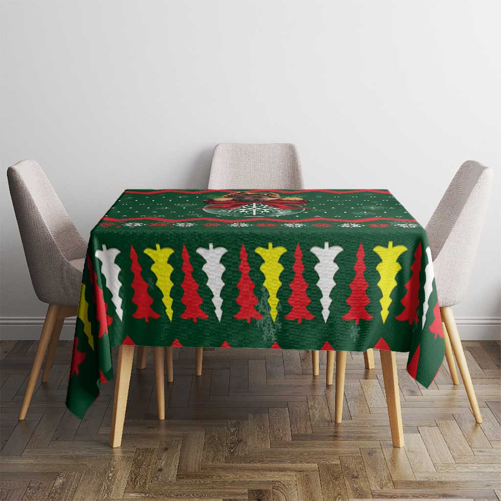German Shepherd Ornament Christmas Tablecloth Xmas Holiday Patterns - Wonder Print Shop