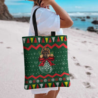 German Shepherd Ornament Christmas Tote Bag Xmas Holiday Patterns - Wonder Print Shop