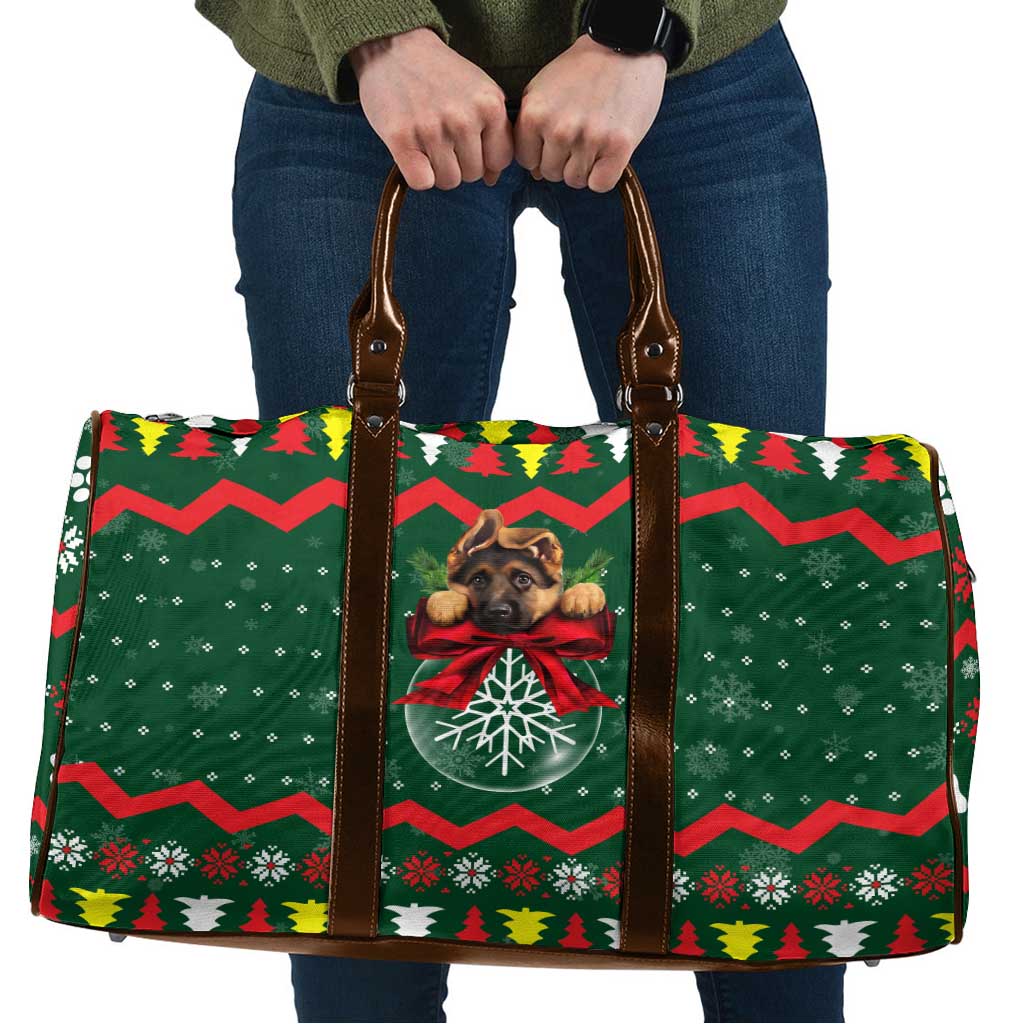 German Shepherd Ornament Christmas Travel Bag Xmas Holiday Patterns - Wonder Print Shop
