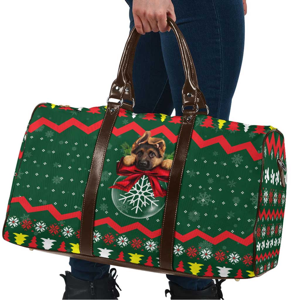German Shepherd Ornament Christmas Travel Bag Xmas Holiday Patterns - Wonder Print Shop