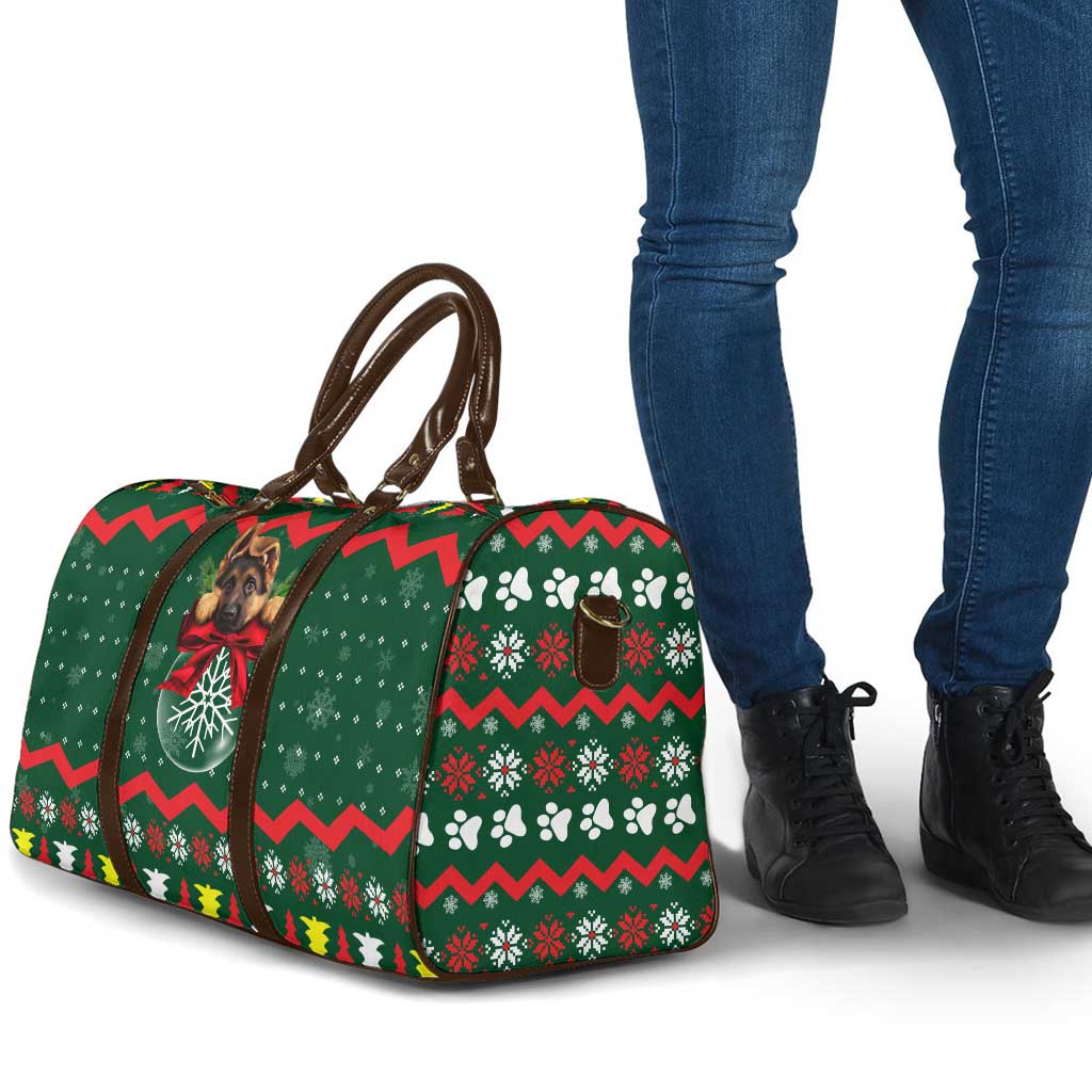 German Shepherd Ornament Christmas Travel Bag Xmas Holiday Patterns - Wonder Print Shop