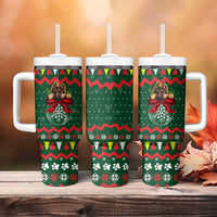German Shepherd Ornament Christmas Tumbler With Handle Xmas Holiday Patterns - Wonder Print Shop