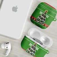 German Shepherd Pine Xmas Christmas AirPods Case Xmas Holiday Patterns - Wonder Print Shop
