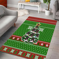 German Shepherd Pine Xmas Christmas Area Rug Xmas Holiday Patterns - Wonder Print Shop