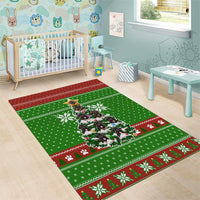 German Shepherd Pine Xmas Christmas Area Rug Xmas Holiday Patterns - Wonder Print Shop