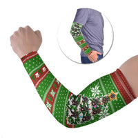 German Shepherd Pine Xmas Christmas Arm Sleeves Xmas Holiday Patterns - Wonder Print Shop
