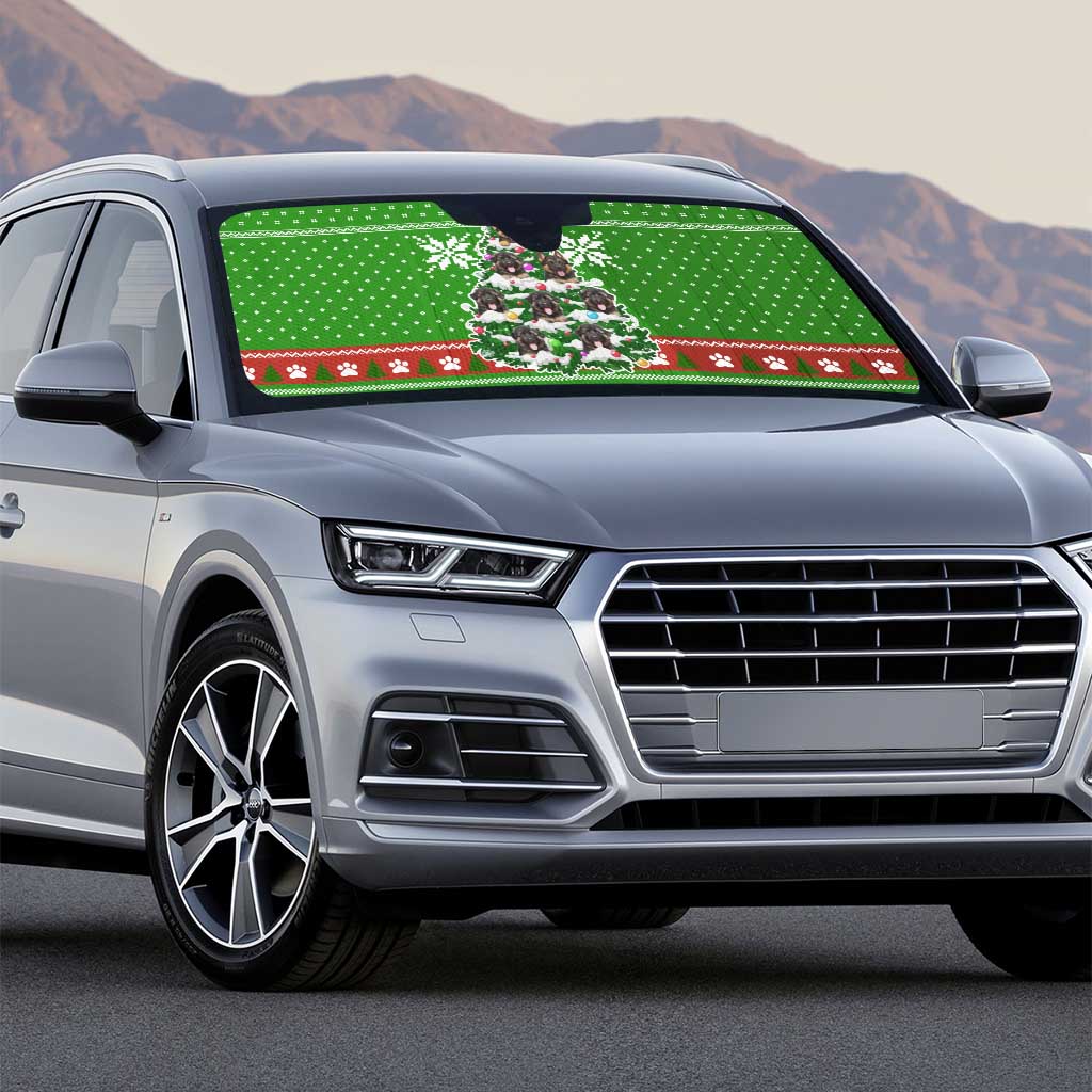 German Shepherd Pine Xmas Christmas Auto Sun Shade Xmas Holiday Patterns - Wonder Print Shop