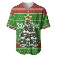 German Shepherd Pine Xmas Christmas Baseball Jersey Xmas Holiday Patterns - Wonder Print Shop