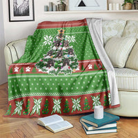 German Shepherd Pine Xmas Christmas Blanket Xmas Holiday Patterns - Wonder Print Shop