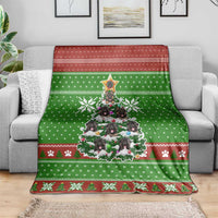 German Shepherd Pine Xmas Christmas Blanket Xmas Holiday Patterns - Wonder Print Shop