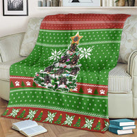German Shepherd Pine Xmas Christmas Blanket Xmas Holiday Patterns - Wonder Print Shop