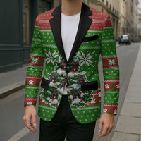 German Shepherd Pine Xmas Christmas Blazer Xmas Holiday Patterns - Wonder Print Shop