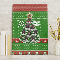 German Shepherd Pine Xmas Christmas Canvas Wall Art Xmas Holiday Patterns - Wonder Print Shop