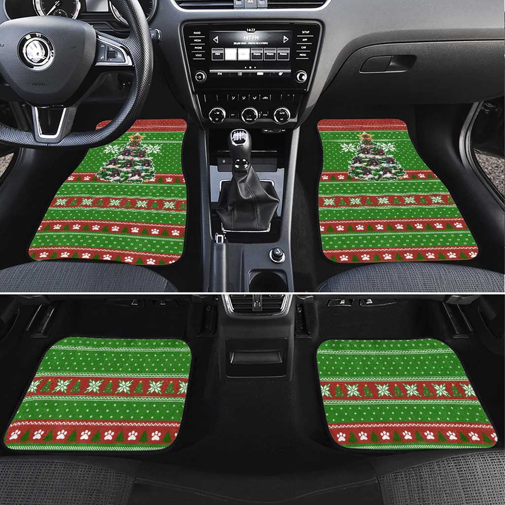 German Shepherd Pine Xmas Christmas Car Mats Xmas Holiday Patterns - Wonder Print Shop