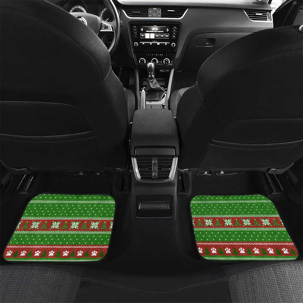 German Shepherd Pine Xmas Christmas Car Mats Xmas Holiday Patterns - Wonder Print Shop
