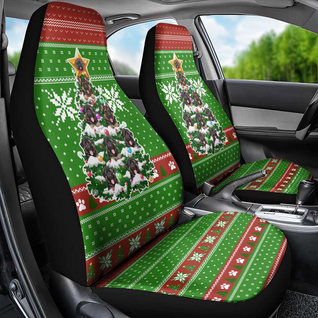 German Shepherd Pine Xmas Christmas Car Seat Cover Xmas Holiday Patterns - Wonder Print Shop