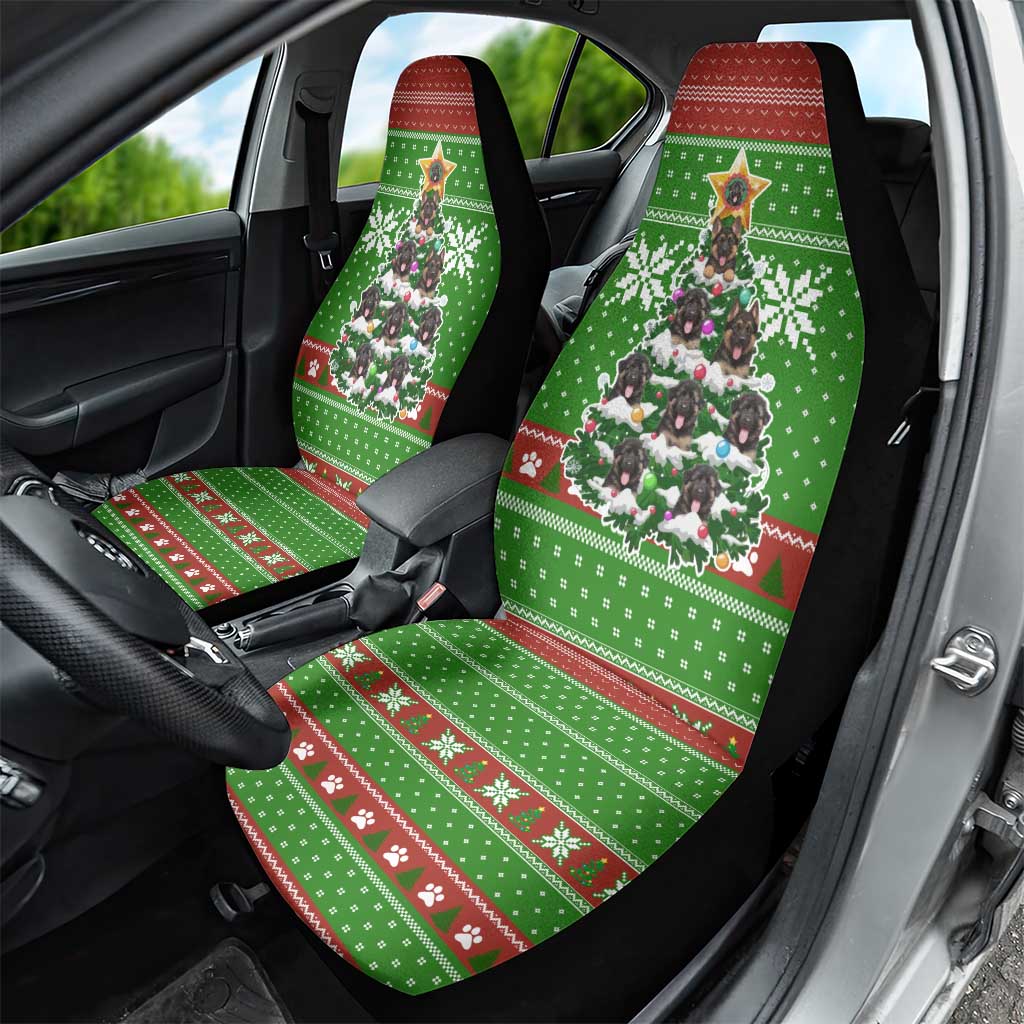 German Shepherd Pine Xmas Christmas Car Seat Cover Xmas Holiday Patterns - Wonder Print Shop