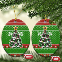 German Shepherd Pine Xmas Christmas Ceramic Ornament Xmas Holiday Patterns - Wonder Print Shop