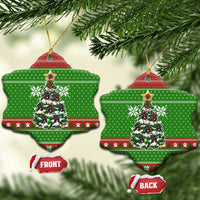 German Shepherd Pine Xmas Christmas Ceramic Ornament Xmas Holiday Patterns - Wonder Print Shop