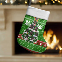 German Shepherd Pine Xmas Christmas Stocking Xmas Holiday Patterns - Wonder Print Shop