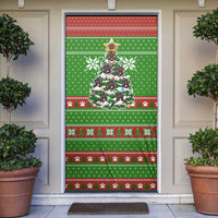 German Shepherd Pine Xmas Christmas Door Cover Xmas Holiday Patterns - Wonder Print Shop