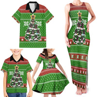 German Shepherd Pine Xmas Christmas Family Matching Tank Maxi Dress and Hawaiian Shirt Xmas Holiday Patterns - Wonder Print Shop
