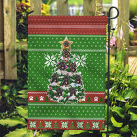 German Shepherd Pine Xmas Christmas Garden Flag Xmas Holiday Patterns - Wonder Print Shop