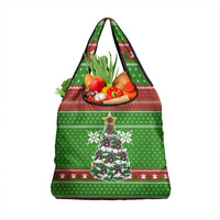 German Shepherd Pine Xmas Christmas Grocery Bag Xmas Holiday Patterns - Wonder Print Shop