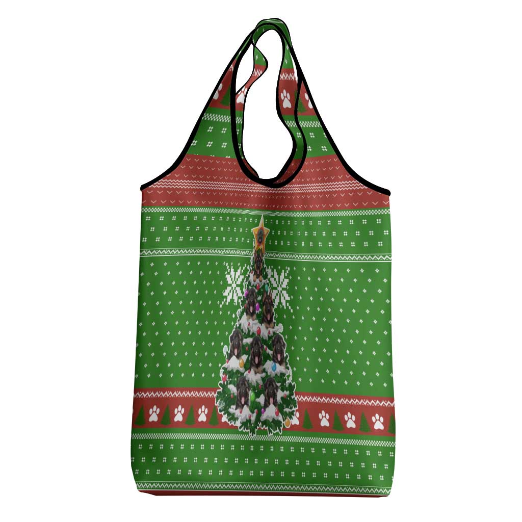 German Shepherd Pine Xmas Christmas Grocery Bag Xmas Holiday Patterns - Wonder Print Shop
